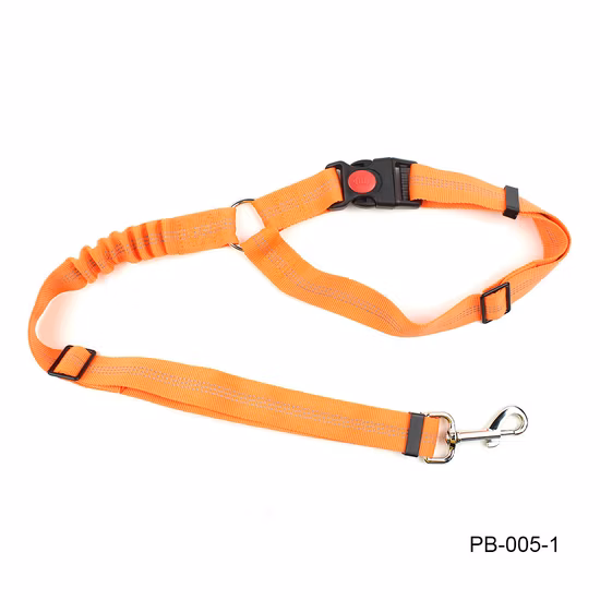 Pb-005 Adjustable Elastic Nylon Bungee Pet Safety Car Pet Dog Seat Belt