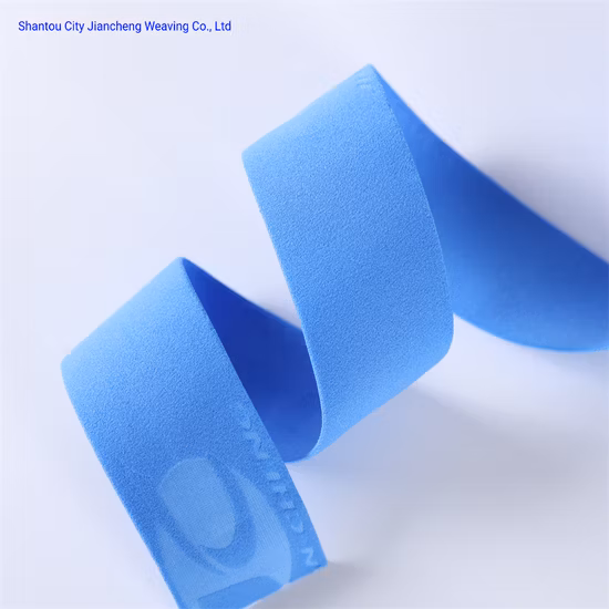 Tessitura jacquard OEM ODM elastica personalizzata in fabbrica per elastici firmati stampati con logo intimo