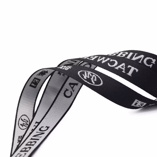 Nastro RPET, poliestere riciclato, certificato, tessuto nylon jacquard