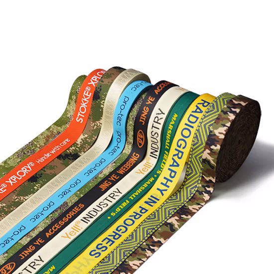 Fascia elastica, fascia in RPET riciclato, certificato in poliestere, tessuto in nylon jacquard