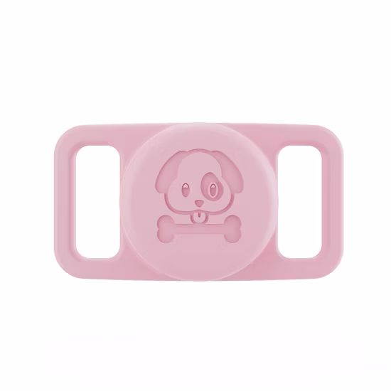 Supporto per Airtag in silicone colorato per collare per cani