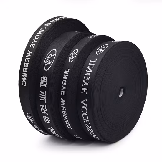 Personalizza la fettuccia jacquard in nylon con logo con motivo elastico colorato