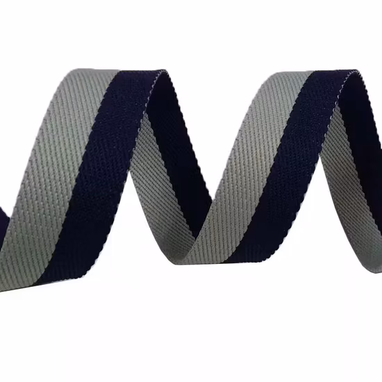 Robbin Nastro in poliestere RPET a righe bicolore personalizzato per borse 38 mm/1,5 pollici